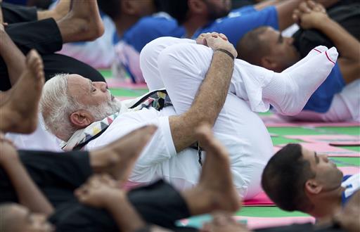 Twist and Om: Millions Take Part in Yoga Day in India