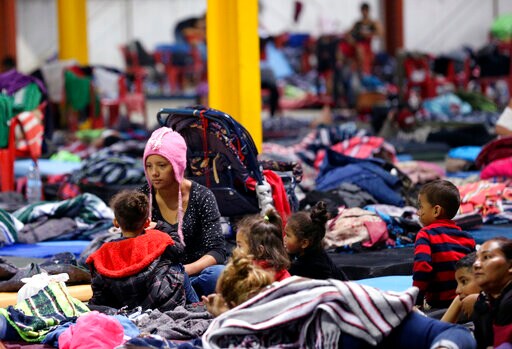 Migrant Caravan Detained in Old Factory, across from Texas
