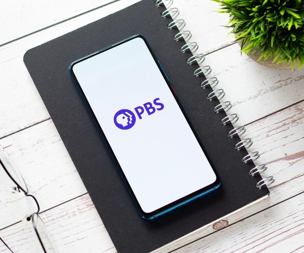  logo for the public broadcasting system pbs of the united states  