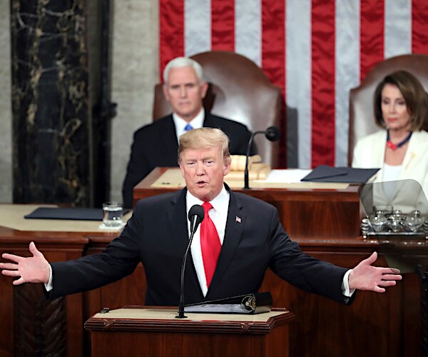 president donald trump at his state of the union address