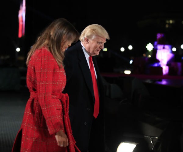 Trump Spends 5 Minutes at White House Christmas Party for Press
