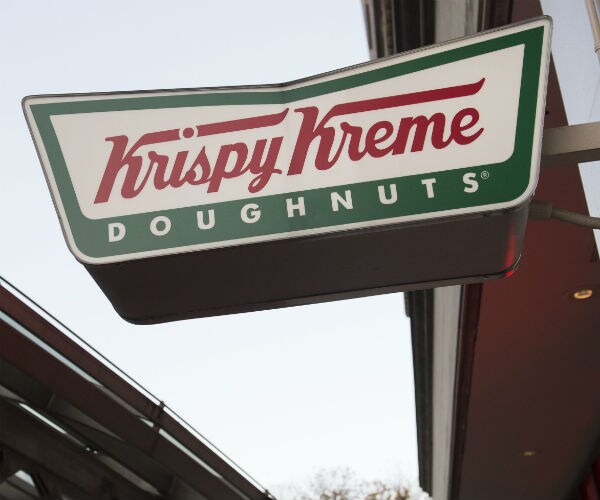 a krispy kreme sign