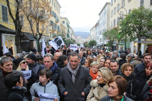 Corsican Nationalists Protest Ahead of French Leader's Visit