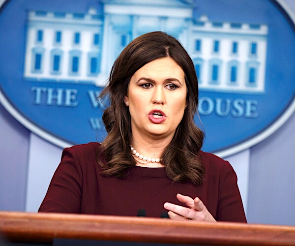 Sarah Sanders Nearly Breaks Down at School Shooting Question