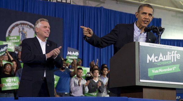 Obama Tries to Make Virginia Governor's Race a Tea Party Referendum