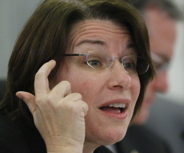 sen. amy klobuchar is shown