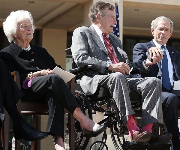 Former President George H.W. Bush Leaving ICU