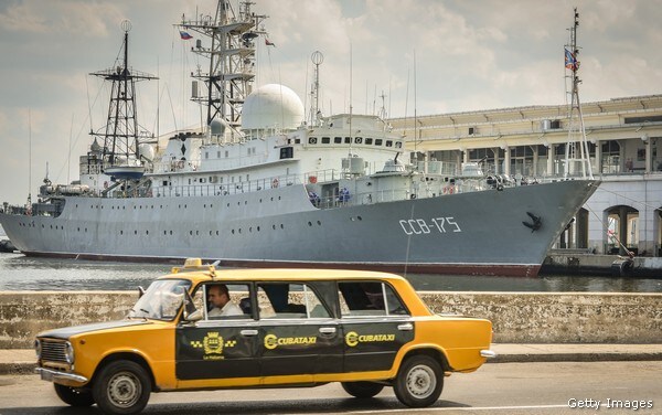 Russian Spy Ship Docked in Havana