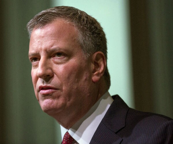 new york city mayor bill de blasio speaks during a luncheon in new york 