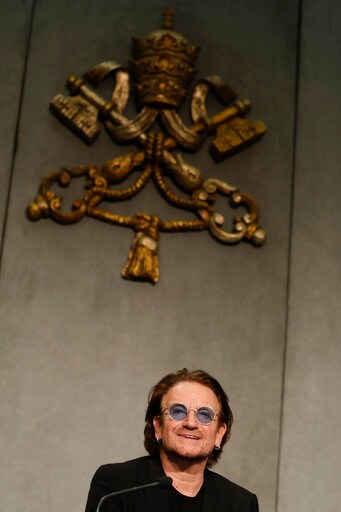 U2's Bono Says Pope's "aghast" about Church Sex Abuse