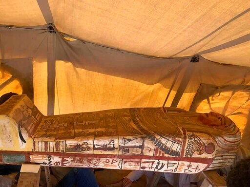 Archaeologists Unearth 27 Coffins at Egypt's Saqqara Pyramid