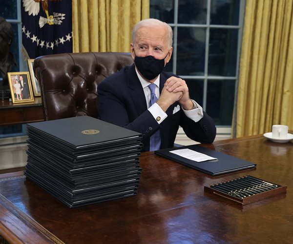 joe biden signing executive orders