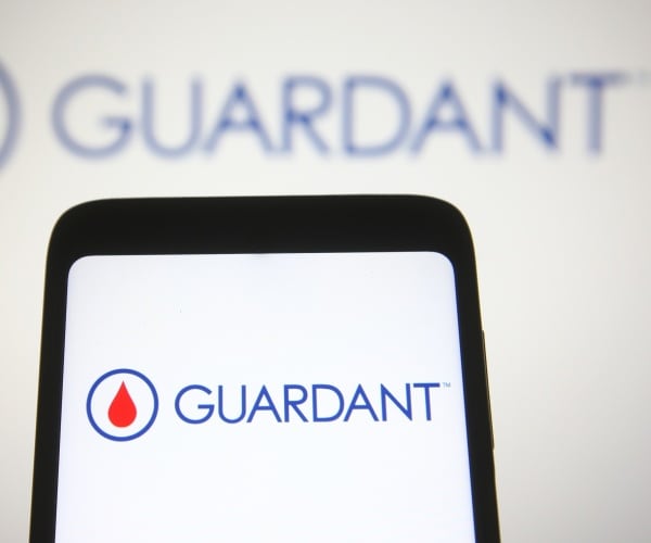 Guardant logo, maker of colon cancer blood test