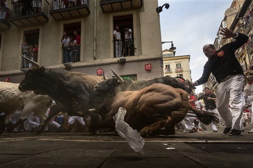AP PHOTOS: San Fermin, a Fiesta of Bull Runs and Revelry