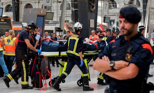 The Latest: Spain: 3 People Seriously Hurt in Train Crash