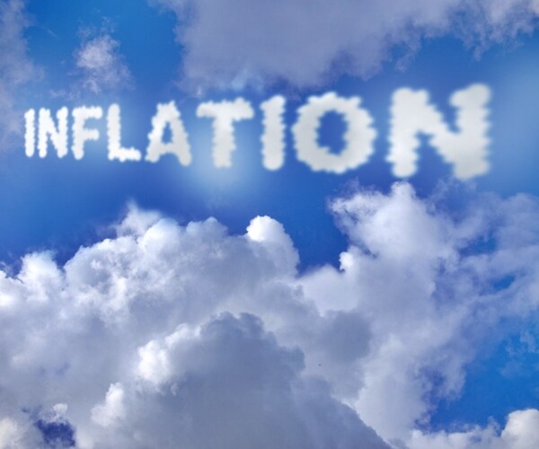 inflation text clouds in the sky 