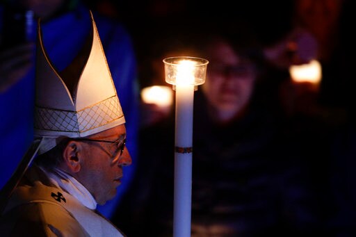 Pope in Easter Vigil to Baptize Nigerian Migrant-hero