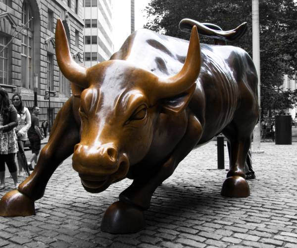 the bull statue on wall street