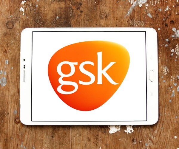 GSK logo on smartphone
