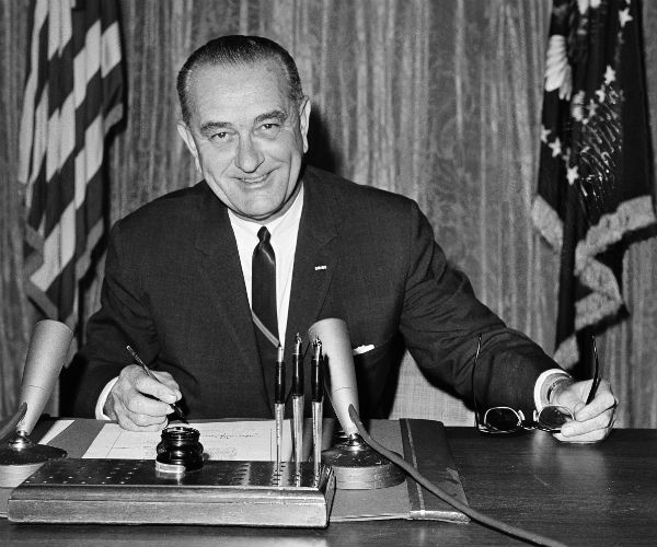 LBJ's Daughters Christen Stealthy Warship Bearing His Name