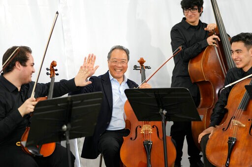 Yo-Yo Ma Plays Mozart with Afghan Refugees in Portugal