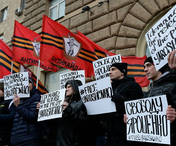 Wife of Jailed Russian Pilot Begs Trump to Set Him Free