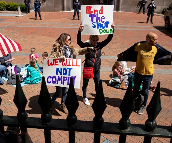 More States Rail Against Lockdown