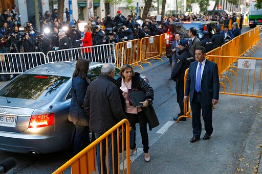 The Latest: Catalan Parliament Speaker Posts Bail in Spain