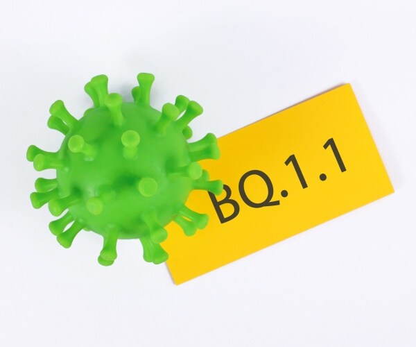 green omicron virus particle, bq.1.1 