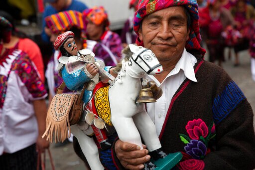 Guatemala Town Celebrates Patron Saint with Dance, Fireworks