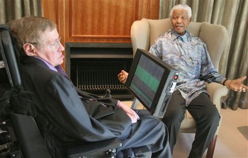 Mandela Meets With Stephen Hawking