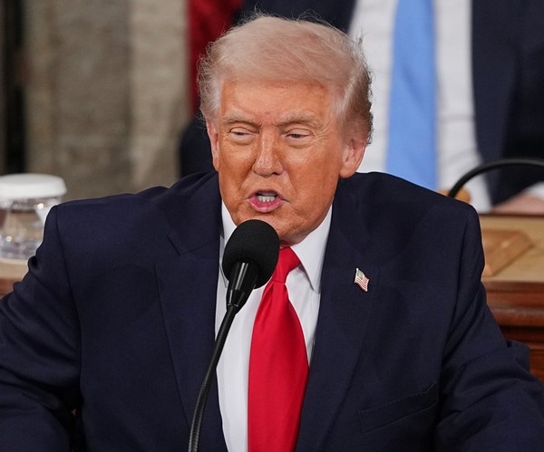 Donald Trump delivers the State of the Union address