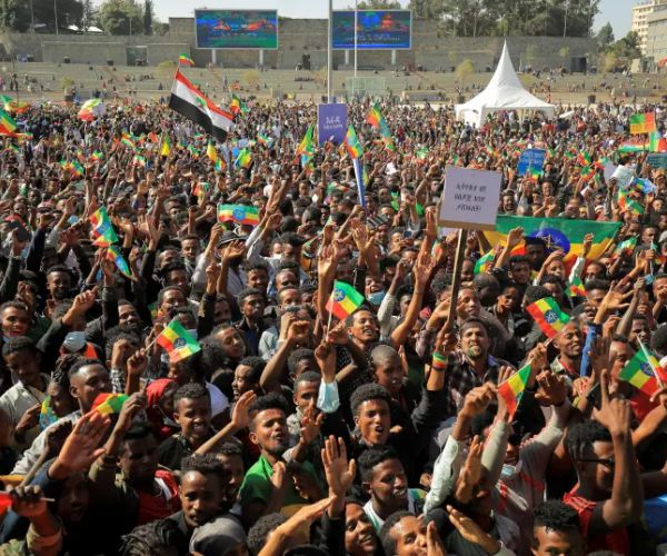 Ethiopians Denounce US at Rally to Back Military Campaign