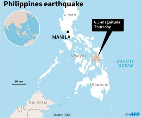 USCG: 6.5-Magnitude Quake Hits Central Philippine Island