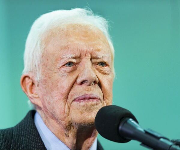 former president jimmy carter is shown