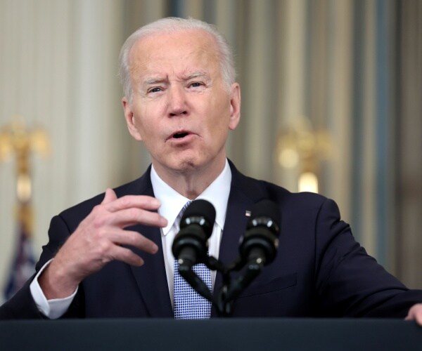 Joe Biden gestures as he speaks