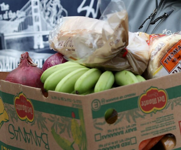 a box of assembled food is shown in a del monte box 