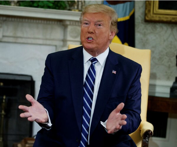 us president donald trump in the oval office of the white house 