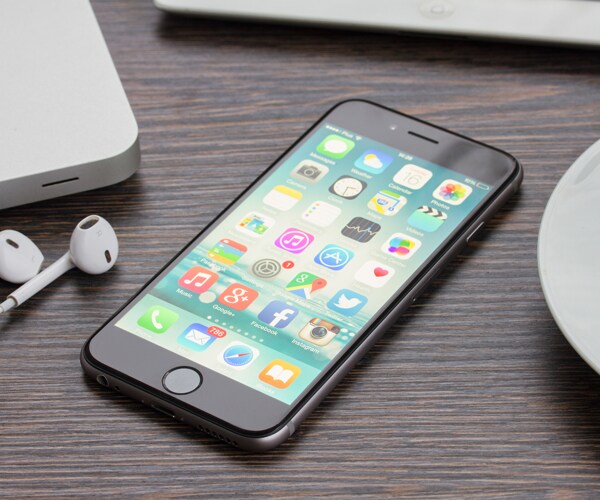 a cell phone on a table