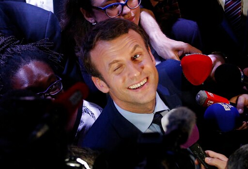 Macron, Not Candidate but Already Campaigning for Reelection