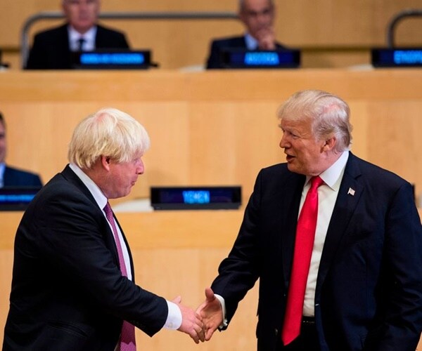 donald trump and boris johnson shake hands