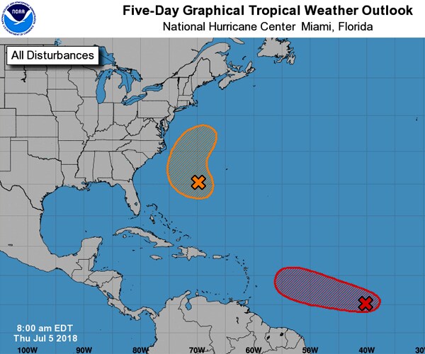 Tropical Storm Trouble Brewing in Warm Waters Off East Coast?