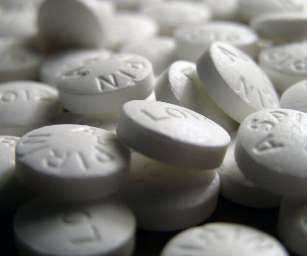 several aspirin tablets