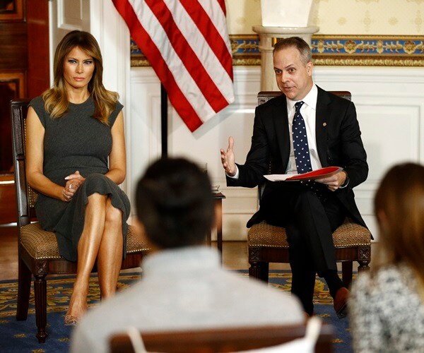 Melania Trump Listens as Teens Share Experiences with Vaping