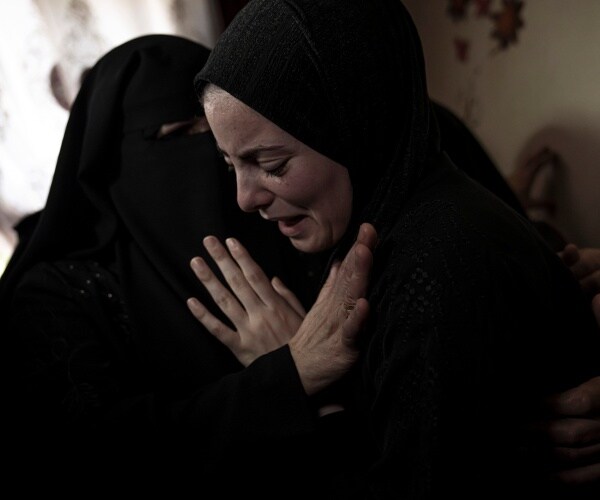 mourners at a funeral