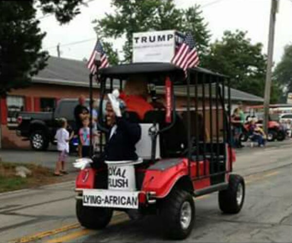 Outrage at Racist Depiction of Obama in July 4 Indiana Parade