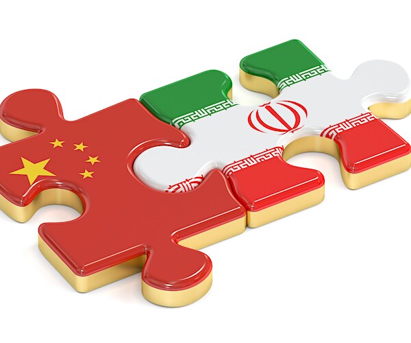 China and Iran puzzles from flags