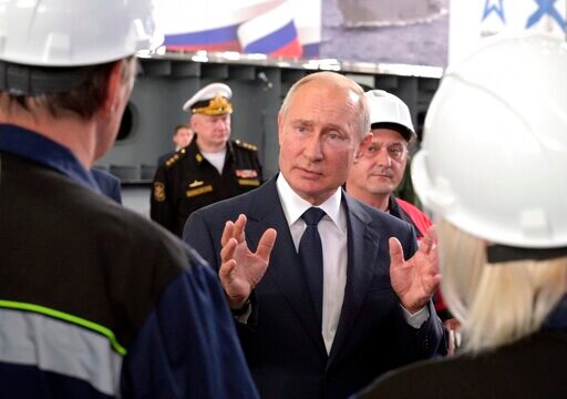 Putin Attends Keel-laying of New Warships in Annexed Crimea