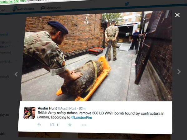 Unexploded Bomb in London Prompts Evacuation as Experts Defuse