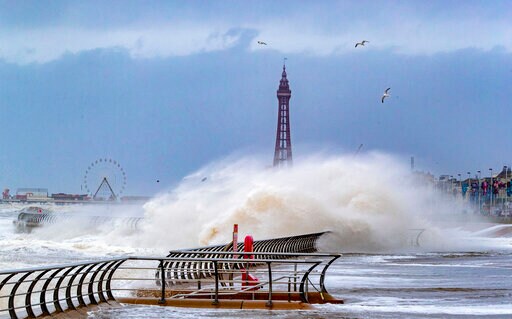 Enormous Waves Race across Atlantic, UK Braces for Storm